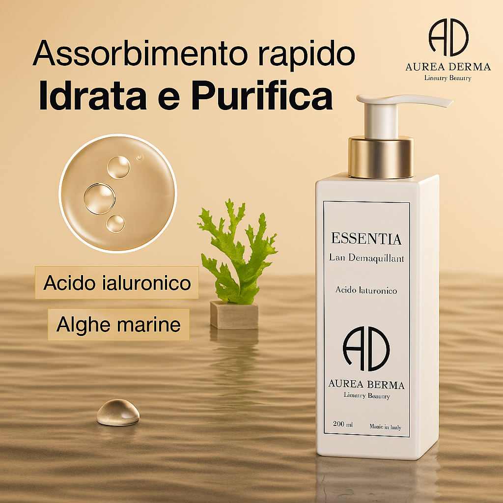 ESSENTIA Latte Detergente - Acqua Profumata - Brume Setificante per una Pelle Liscia e Luminoso