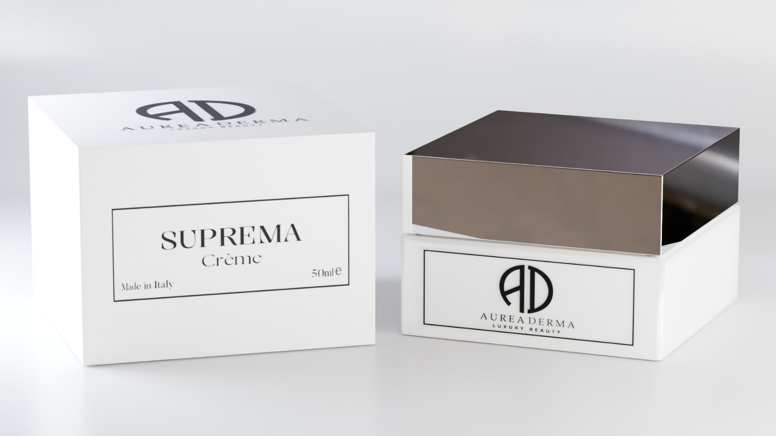 SUPREMA - CREMA VISO GIORNO E NOTTE RIMPOLPANTE ALL'ACIDO IALURONICO E ALGHE - AUREA DERMA