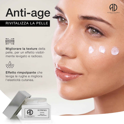 SUPREMA CREMA VISO GIORNO E NOTTE RIMPOLPANTE ALL'ACIDO IALURONICO E ALGHE ANTI AGE