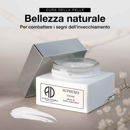 SUPREMA CREMA VISO GIORNO E NOTTE RIMPOLPANTE ALL'ACIDO IALURONICO E ALGHE ANTI AGE