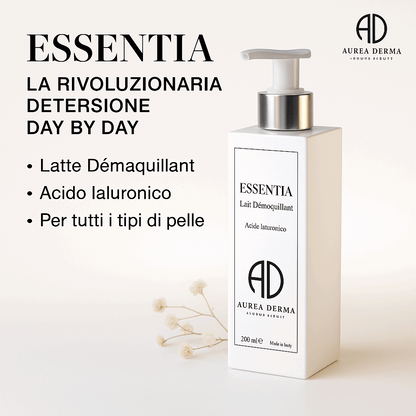 ESSENTIA Latte Detergente - Acqua Profumata - Brume Setificante per una Pelle Liscia e Luminoso