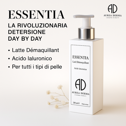 ESSENTIA Latte Detergente - Acqua Profumata - Brume Setificante per una Pelle Liscia e Luminoso