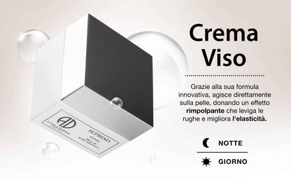SUPREMA CREMA VISO GIORNO E NOTTE RIMPOLPANTE ALL'ACIDO IALURONICO E ALGHE ANTI AGE