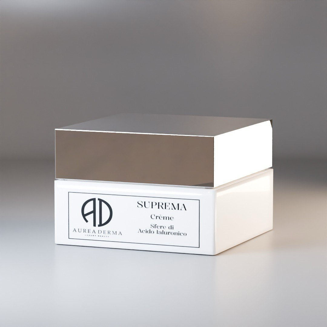 SUPREMA - CREMA VISO GIORNO E NOTTE RIMPOLPANTE ALL'ACIDO IALURONICO E ALGHE - AUREA DERMA